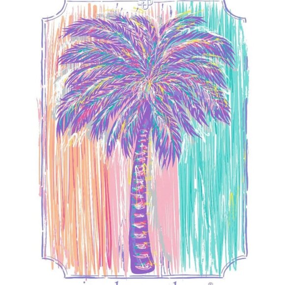 Palm White Tee by Simply Southern Sizes Med & Large Available! 1day Sale - Picture 3 of 3